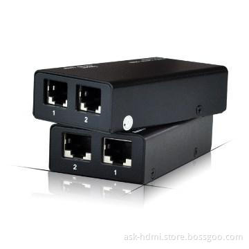 60m HDMI Extender by Two Cat-5e / Transmitter Receiver
